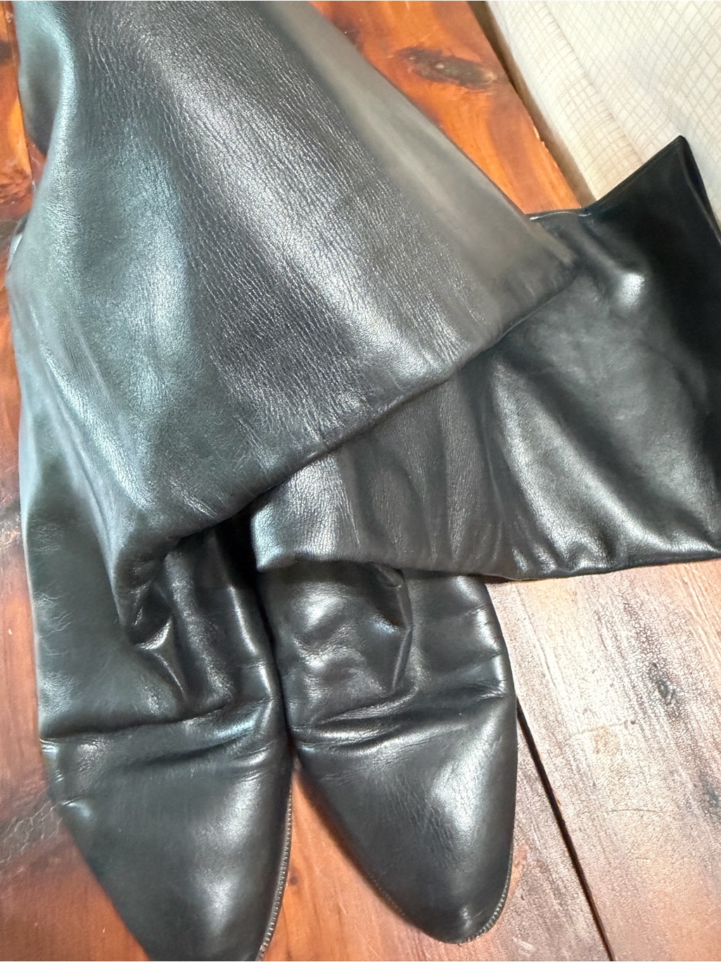 Anne Klein Black Leather Boots — image 6 of 8